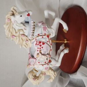 VTG 2002 LENOX Valentines The Sweathearts Carousel Horse
